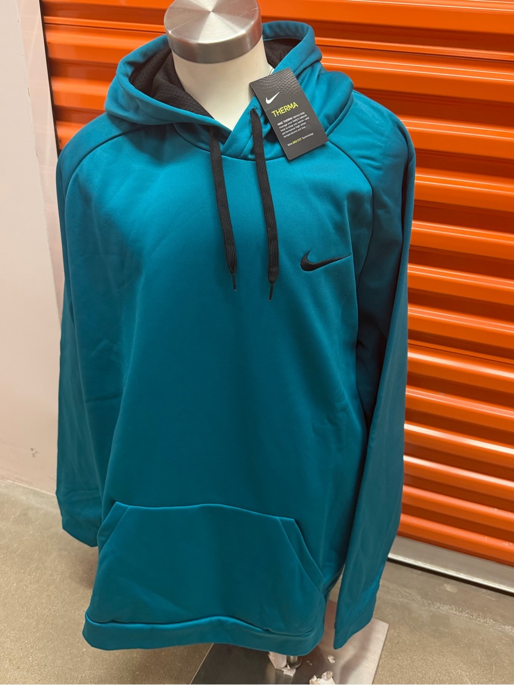 NWT Nike Men Big & Tall Dri-Fit Therma Teal Pullover Hoodie 833310 467 Size 4XLT